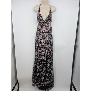 Primavera Couture 3073 Beaded V-Neck Sheath Dress With Slit Hoco Prom Event Sz 6